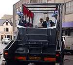 Married in a skip!